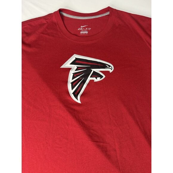 NIKE Men’s Atlanta Falcons NFL Tee Shirt XXL Red Black - Picture 6 of 9